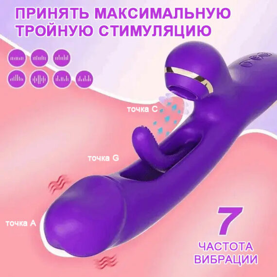 Clit-Sucking-Finger-Tapping-G-Spot-Vibrator-with-7-Vibrating-7-Tapping-Flapping-Patterns-2